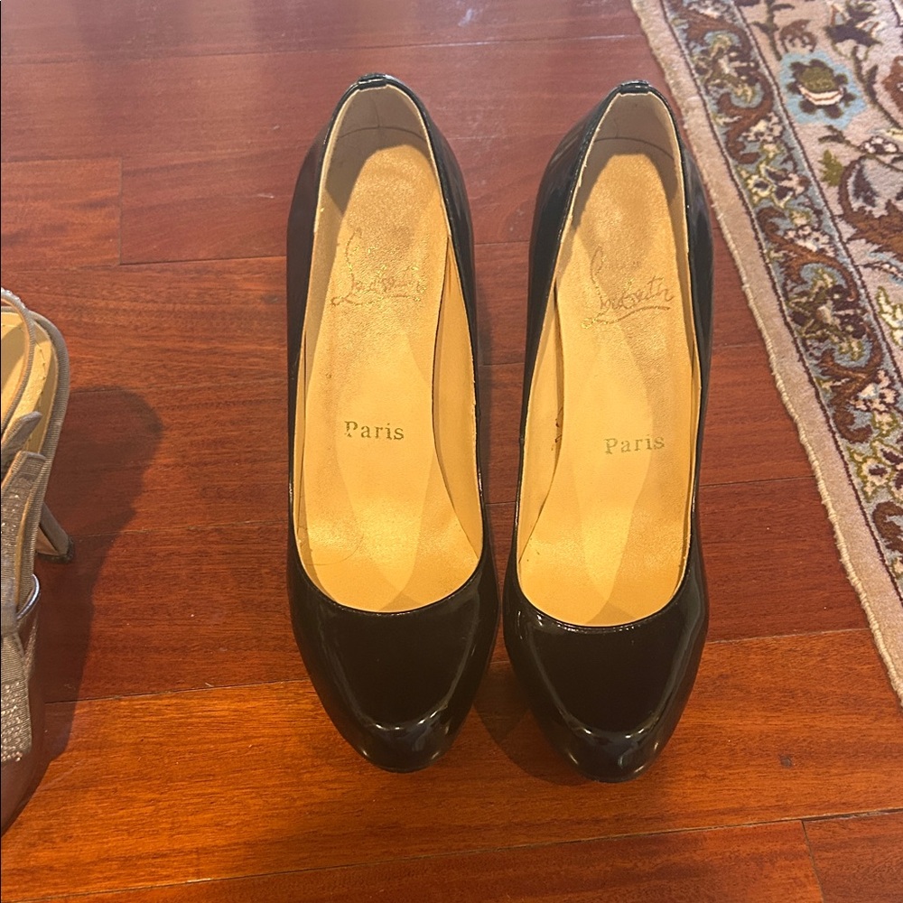 Christian Louboutin Black Patent Leather Heels